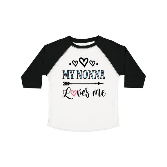 Inktastic My Nonna Loves Me Girls Girls Toddler T-Shirt