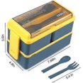 thumbnail image 5 of Bento Box Adult Lunch Box, 3-in-1 Stackable Lunch Containers-Excellence, 5 of 5