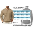 thumbnail image 6 of GENTS BLISS Polo Shirts for Men Casual Long Sleeve Mens Shirts Zipper Ribbed Knit Shirt, 6 of 6