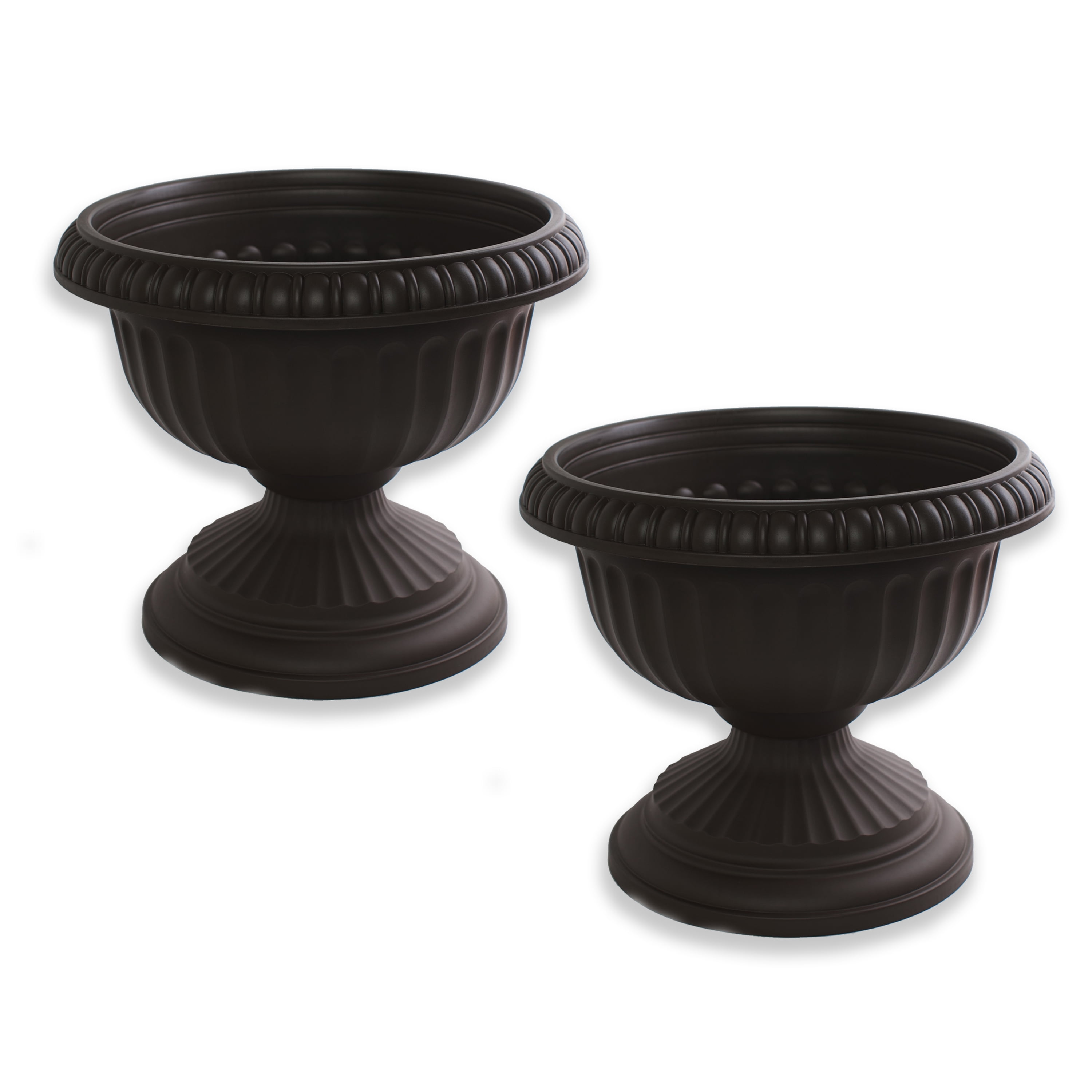Bloem Grecian Urn Planter 18&quot; Black (2Pack)