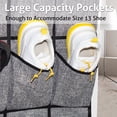 thumbnail image 5 of Homyfort 24 Pockets Hanging Door Shoe Organizer, Over The Door Shoe Rack for Closet, Shoe Storage Holder With Hooks for Shoes,Slippers,Sneakers (Black), 5 of 14