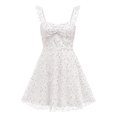 thumbnail image 6 of DHFJKG Backless Mini Dress Women Sparkly Sequin Back Lace Up For Evening Party Night Out Ruffle Cami Sexy Comfort Dresses, 6 of 7