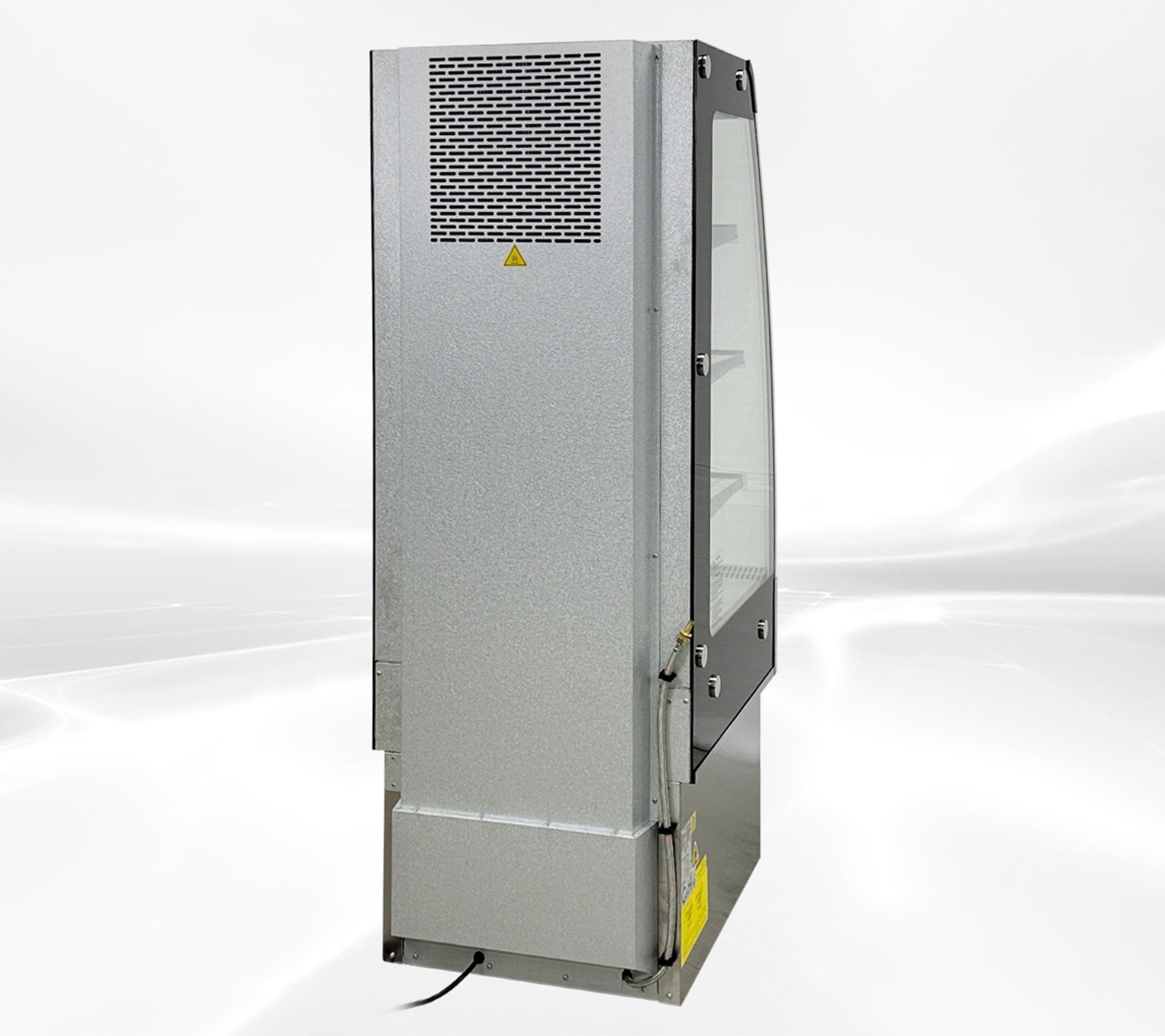 24"  8.8 Cu.Ft  Open Refrigerator Display Cooler, 8.8 Cu.Ft Commercial Grab & Go Merchandiser for Drinks Sandwiches Desserts