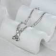thumbnail image 4 of Women Bracelet Personality Temperament Korean Style Matte Double-layered Decoration Accessory Star Bell Cuff Bracelet for Date, 4 of 7