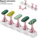 thumbnail image 5 of Base magnética para práctica de uñas, soporte para puntas de uñas para uñas, juego de manicura, herramienta para uñas postizas, manicura(rosa), 5 of 5