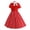 Red, variant on IBTOM CASTLE Girls 1950s Vintage Polka Dot Strawberry Swing Dress with Pockets Kids Girls Dress 1950s Retro Dress Short Sleeve Ruffle Tea Party Dress Red