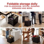 Staples Plastic/Poly Mobile Utility Cart with Dual Wheel Black (ST60714-CC) ST59678-US