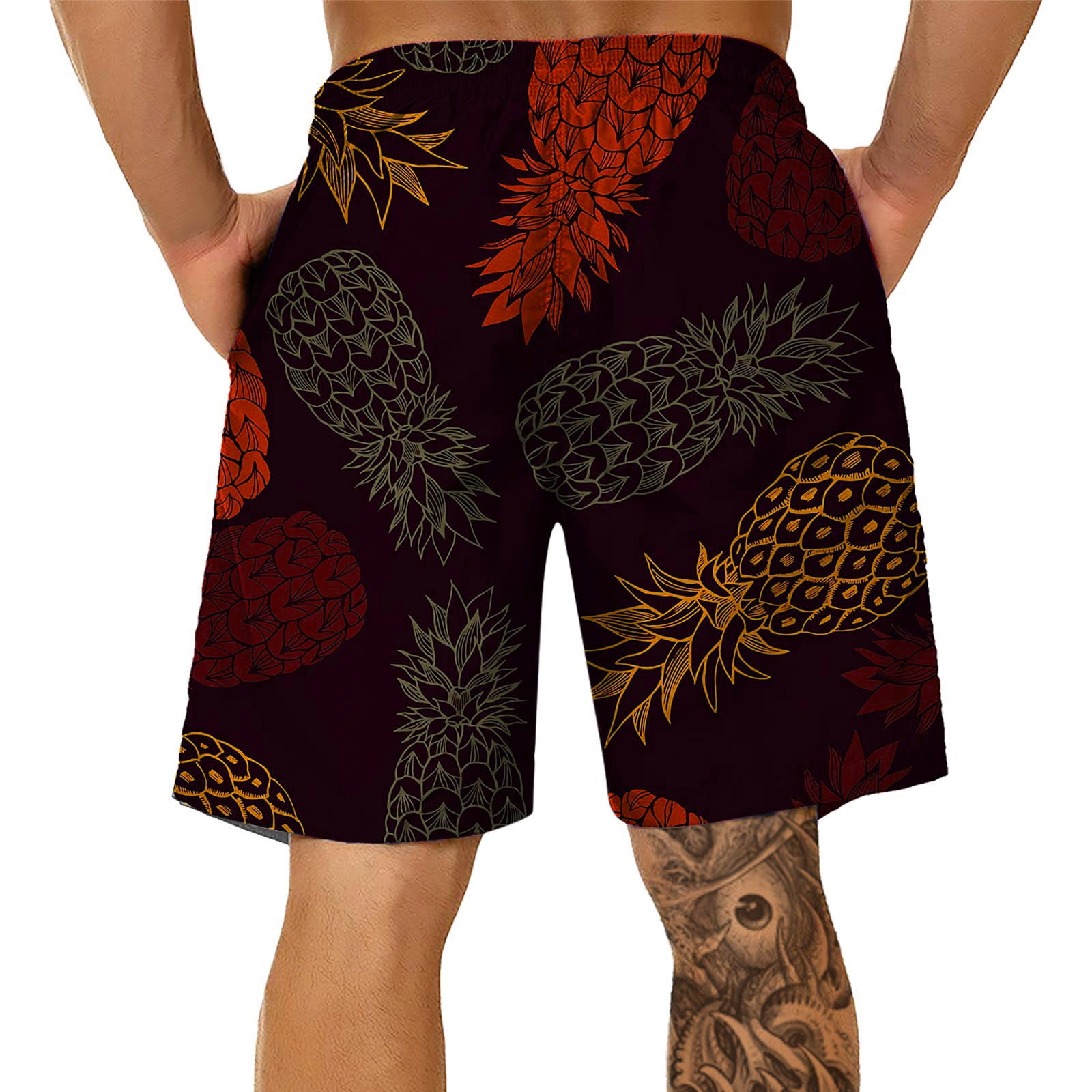HSMQHJWE Mens Swim Trunks Medium Board Size 3D Dinosaur Print Summer Sports Plus Fun Men'S