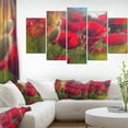 thumbnail image 1 of Fleurs de Coquelicot Rouges Épaisses - Impression sur Toile Florale, 1 of 3