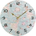 thumbnail image 5 of SKYSONIC Ballerina Flower Wall Clock 10 Inch Silent Non Ticking Round Clock Oil Painting Clock Easy to Read Clock for Living Room Bedroom Bathroom Home Decor, 5 of 7