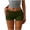 Army Green, variant on Womens Fold Over Shorts Elastic Waist Workout Yoga Gym Mini Shorts Summer Casual Micro Bottoms Going Out Shorts