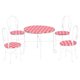 thumbnail image 1 of 1 set simulada mesa pequeña adorna adornos de silla pequeña silla de mesa de hierro decoraciones de silla de mesa de hierro HOMEMAXS 14486820-MX, 1 of 6