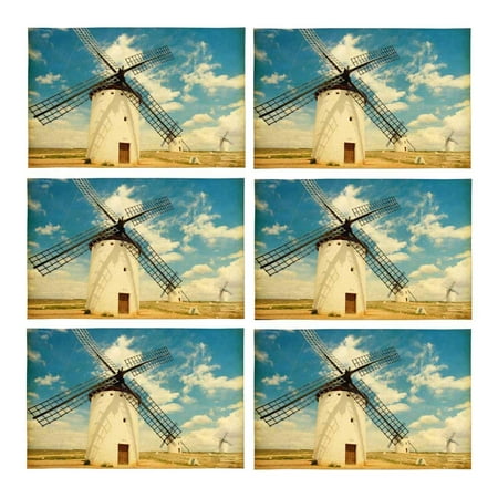 Mkhert Retro Medieval Windmills In Castilla La Mancha Spain