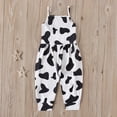 thumbnail image 6 of Tfken Jumpsuit For Girls Summer Sleeveless Graphic Comfy Casual Jumpsuit Daily Wear Kids Classic Clothes Size 2-3 Years Black, 6 of 9