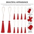 thumbnail image 6 of TEHAUX Hanging Tassels Polyester Red Christmas Decorations 10Set 12.18X0.79X0.39In, 6 of 6