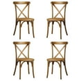 thumbnail image 2 of M optimized 4 PCS Modern Dining Chairs Minimalist Stools Resin Cross Back Chair with Curved Support Legs for Restaurants Living Room Bedroom, 2 of 8