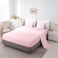 thumbnail image 5 of Feelyou Monogrammed K Bedding Comforter Set 7pcs, Love Heart Ribbon Bow King Bedding Sets, 5 of 8