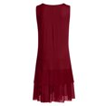 thumbnail image 4 of Mini vestido sin mangas sólido informal de verano con estilo para mujer de talla grande OAVQHLG3B Store lin121212, 4 of 4