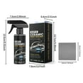 thumbnail image 3 of Cevemin Premium Car Nano Coating Hydrophobic UV Protection Water Repellent for Auto Glass, 120ml with Microfiber Cloth - Long Lasting Rain Defense & Enhanced Visibility, 3 of 9
