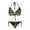 Neon Green Flame Pattern, variant on Uourmeti Jamaican Flag Heart Print Halter Bikini Set Two Piece Triangle Swimsuit for Beach Vacation Pool Party Sexy Tie Side Bathing Suit for Women