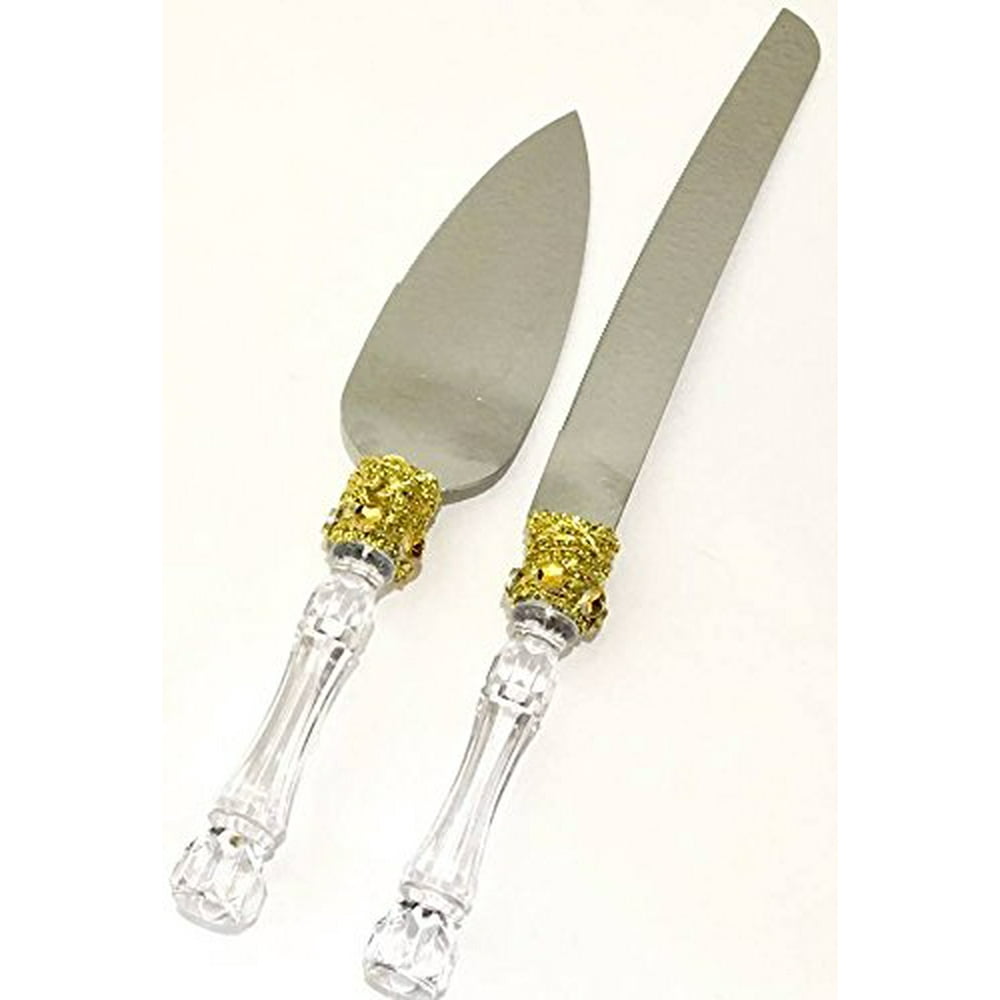 Cake Knife & Server Set For Birthday Party Wedding Sweet 16 Quinceanera
