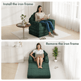 thumbnail image 4 of Richryce 2-in-1 Folding Sofa Bed with Adjustable Backrest, 75" Convertible Futon Sleeper for Small Spaces, 4 of 9