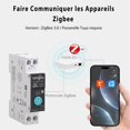 thumbnail image 2 of ZigBee Commutateur Intelligent, Commutateur Intelligent Bricolage Compatible avec Alexa, l'Assistant Google, Télécommande d'Application TUYA/Smart Life, avec Mesure, Commande Vocale et Fonction Minuterie, 16 A, 2 of 5