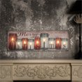 thumbnail image 2 of Impression sur Toile de Bougies de Noël avec des Lumières LED, 2 of 6