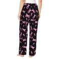 thumbnail image 3 of Daiia Breast Cancer Awareness Women's Sleep Pant with Pockets and Drawstring,Pajama Pants-Medium, 3 of 9