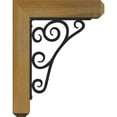 thumbnail image 3 of 4"W x 11 1/2"D x 14"H Tristan Craftsman Ironcrest Rough Sawn Bracket, Western Red Cedar (1 1/2"W x 7 1/2"D x 10"H Iron Bracket), 3 of 5