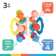 thumbnail image 6 of Nuby Textured Twist Ball Baby Teether Infant Toy with Colorful Rattle, 6 of 12