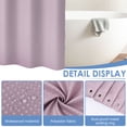 thumbnail image 4 of Dznils Waffle Shower Curtain with Hooks, Thick Weighted Fabric Bathroom Curtain, Lavender, 72" x 72", 4 of 9