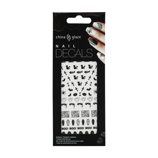 China Glaze Paint It Black Halloween 2018 Collection Nail Decals 84324