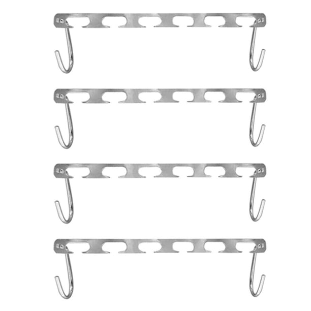 Perchas Armario Ropa Metal Universales Toroidales Estantes Prácticos (4 Piezas)