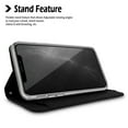 thumbnail image 4 of For Apple iPhone 17 Pro PU leather Wallet 6 Card Slots folio with Wrist Strap & Kickstand Pouch Flip Shockproof Screen Cover by Xpression  - Black, 4 of 8