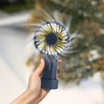 thumbnail image 2 of Portable Fan VibHome Handheld Fans Handheld Fan Compact Lightweight Portable 8 Blades Outdoor Pocket Fan USB Rechargeable 3-speed Variable High Capacity 1266mAh Variable Angle, 2 of 7