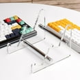 thumbnail image 2 of Black/Transparent Acrylic Keyboard Stand Keyboard Display Holder W3, 2 of 8