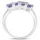 thumbnail image 2 of 2.07 Carat Genuine Tanzanite and White Diamond .925 Sterling Silver Ring QJ Model, 2 of 3