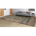 thumbnail image 2 of Couristan Zahara Embellished Blossom Area Rug, 2'7" x 7'10" Runner, Black-Red-Oatmeal, 2 of 8