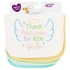 Parent's Choice Infant Bibs, Girl Heavenly Saying, 4 Pack