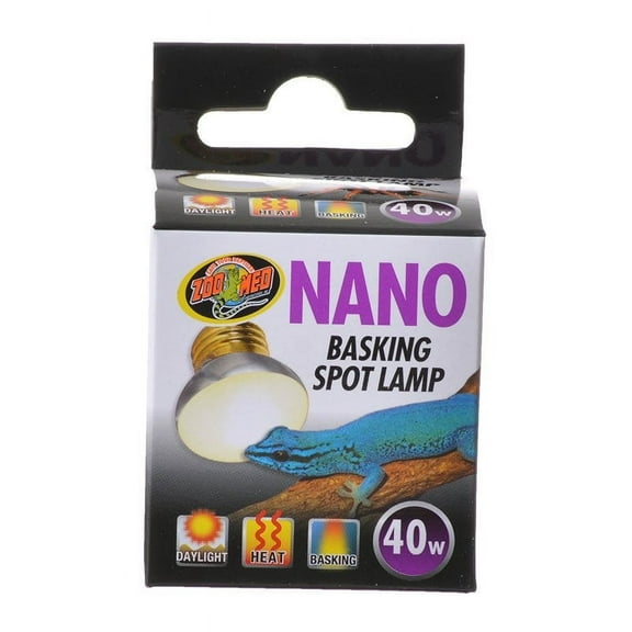Zoo Med Nano Basking Spot Lamp [Reptile Infrared and Heat Bulbs, Reptile Day Bulbs, Reptile Supplies] 6 count (6 x 40 watt)