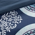 thumbnail image 5 of Twin Boho Comforter Set with Bed Sheets,Navy Polyester Household Supplies Décor Bedding Bedding Sets, 5 of 19