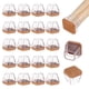 thumbnail image 1 of Uxcell 24-Pack Protectores de Piso para Patas de Silla, Copas de Silicona de 0.67-0.86 Pulgadas, Almohadillas de Muebles de Fieltro, Fundas para Patas de Silla [Blanco Transparente], 1 of 7