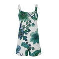 thumbnail image 4 of Taylonsss Clearance Women's Summer Comfortable Casual Suspender Printing Shorts Pocket Jumpsuit Shorts, 4 of 5