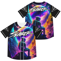 Slander Merch Spaceman Baseball Jersey Harajuku Thin button Baseball Uniform Baseball Jersey Fro EDM