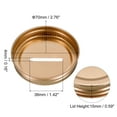 thumbnail image 2 of Insertos de tapa de banco con ranura para monedas Uxcell de 70 mm/2.76" para tapa de frascos de mason, paquete de 4 en color oro rosa, 2 of 7
