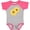 Heather and Hot Pink, variant on Inktastic Yellow Sunflowers Boys or Girls Baby Bodysuit