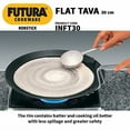 thumbnail image 3 of Futura IQFT30 Nonstick 12-Inch Flat Tava Griddle for Induction, Electric and Gas Stove, 3 of 3