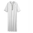 thumbnail image 1 of ZHAOCHENG Vestidos musulmanes, caftán musulmán para hombre, abaya, túnica de Dubái para hombre, kandoura étnica de Oriente Medio, ropa de oración para hombre, estilo saudí, dishdasha, thobe árabe, rop, 1 of 5