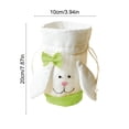 thumbnail image 3 of Cheapark Easter Cute Rabbit Tote Bag for Candy Egg Hunt Party Favors Gift Giving, 3 of 6